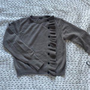 Rachel Comey Ruffle Front Cashmere Cardigan